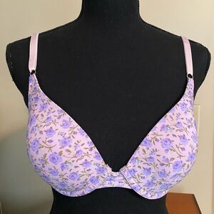 Victoria’s Secret Purple floral Demi style bra Size 34C